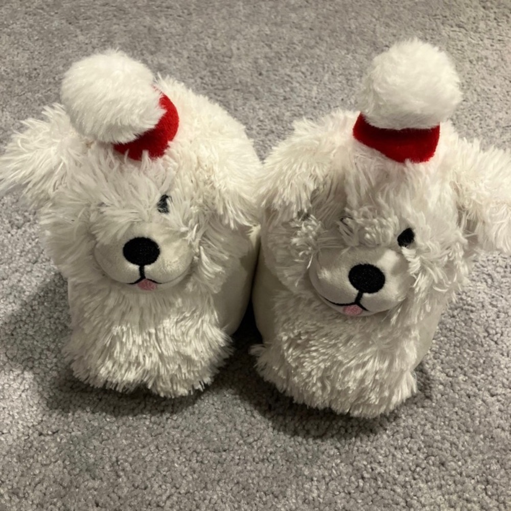 Dog Christmas Slippers Size S 5/6